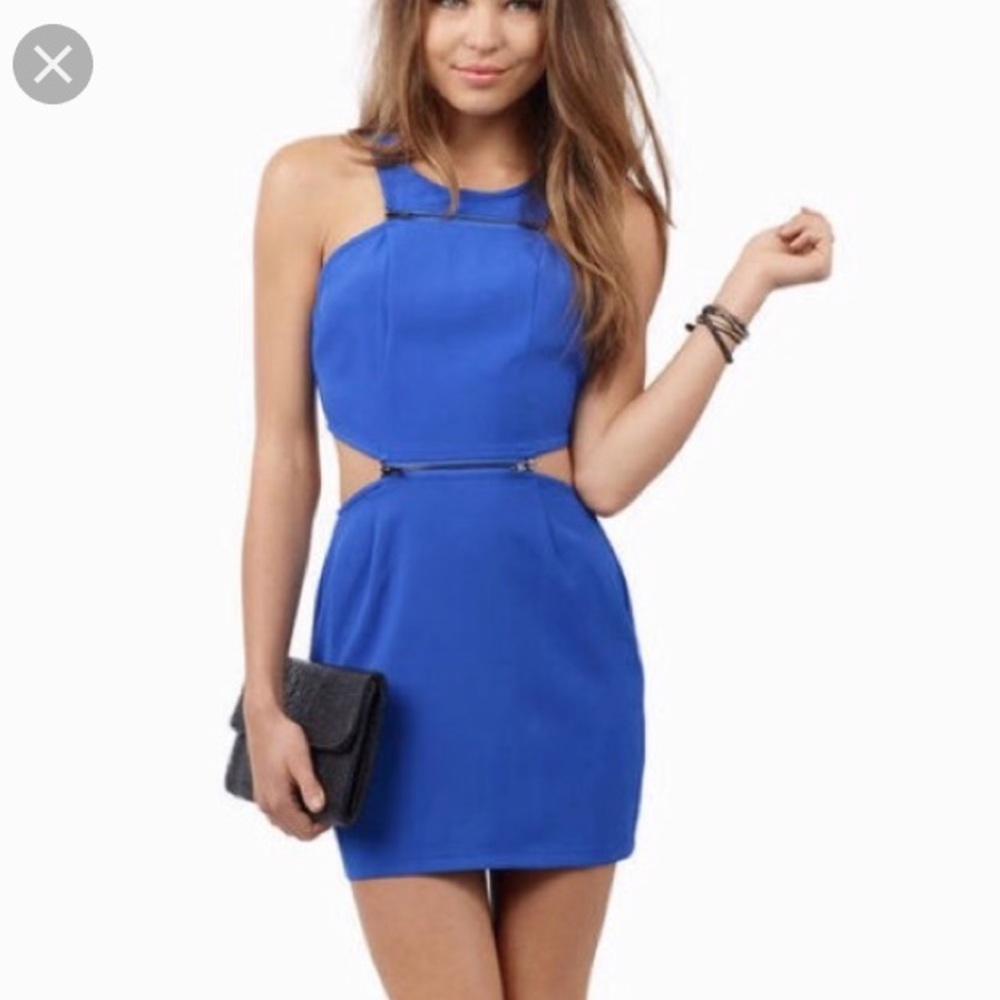 Tobi Blue zipper dress